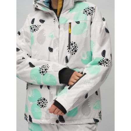 Ski suit female, size 44, gray color-4