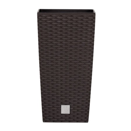 Kashpo Rato Square, 2 objects: internal and outer capacitance, 21 and 49 l, color of wenge
