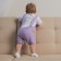 Combine Knitted Minaku, height 68-74, lavender color