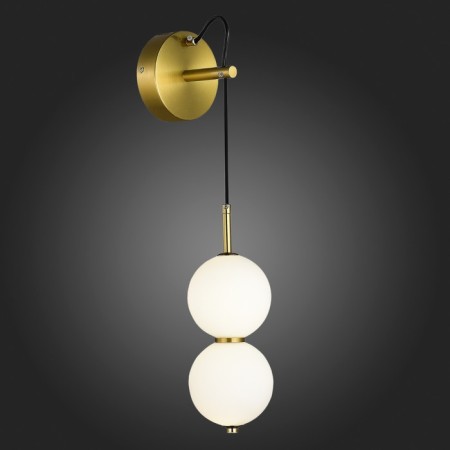Sconces st. SL6112.201.07. Ode. 1x7 W, LED, 4000K, 525 LM, 12x43 cm, golden color-2