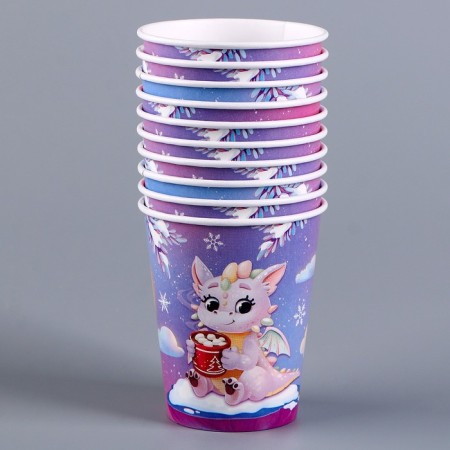 Paper glass "Happy New Year", Dragon-3