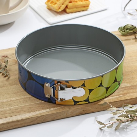 Form for baking and layout with the size of the size “Nikis”, D = 24 cm, h = 6 cm, anti -stick coating, color mix-13