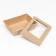Saladnik with a cardboard cover, craft, 16 x 12 x 6.5 cm, 0.5 liters