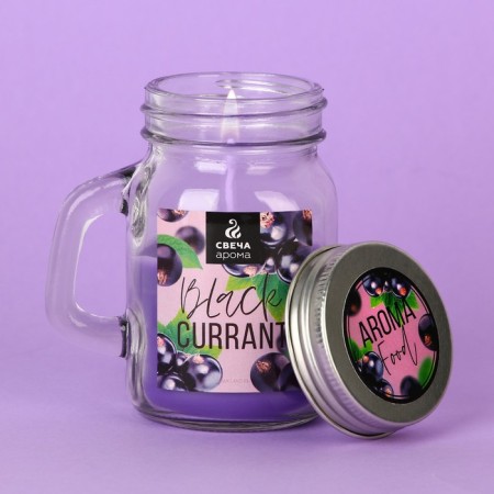 Aromatic candle "Black Currant", 8.5 x 7.2 cm.-1