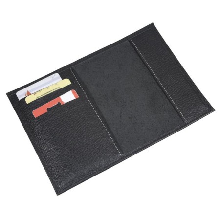 Passport cover, card for cards, black color-1