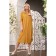 Female dress, size 50, mustard color