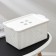 Storage basket with a lid "Loft", 5.3 l, white color