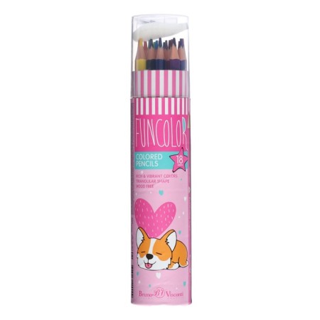Faincolor color pencils Funcolor are plastic, in a cardboard tube, mix-7