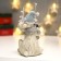 Souvenir Polystone Light "Losik in a cap with a candle" 17.2x11x9 cm