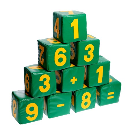 Set of soft cubes "Figures", 10 pcs., Mix-1