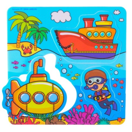 Toy puzzle for the bath "Sea Transport" + Nick, Baby Me-5