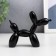 Souvenir Polystone "Air Ball - Dog" Black 8x10x4 cm