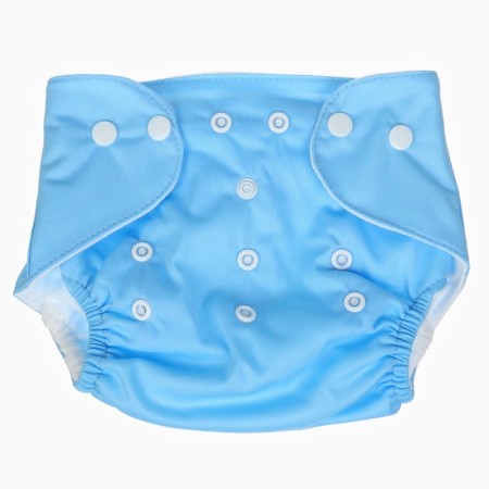 Reusable diapers "Little Baby", 3-15 kg, blue color, crush me-7