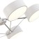 Ceiling EVOLUCE lamp. Sle6005-502-05. Valle. 5x10 watts, LED, 3000K-6000K, 6000 LM, 67x67x47 cm, white color, chrome