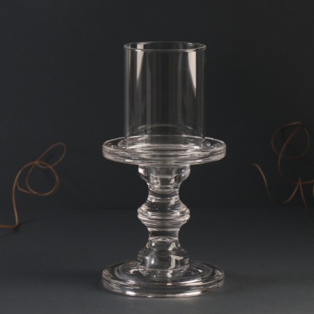 Glass of glass per 1 candle "honesty" transparent 22x11x11 cm-1