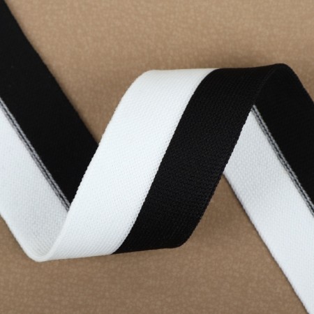 Braid knitted lamps 35 mm, 9.1 ± 0.5 m, white/black color-1