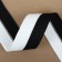Braid knitted lamps 35 mm, 9.1 ± 0.5 m, white/black color