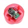 Garden lamp on the solar battery "Tulip Red", 4.5 × 29 × 4.5 cm, 1 LED, glow white