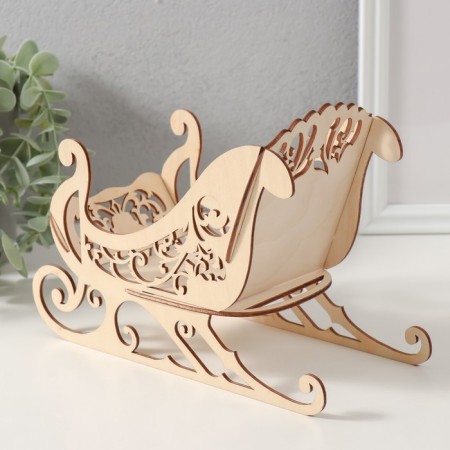 Sani box "Patterned sleds" 21x9x16.5 cm (set of 5 parts)-3