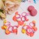 Hair gum "Magic" (set 4 pcs) ears with balls, 2.5 cm, mix