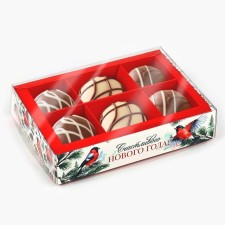 Box for 6 sweets with cells 