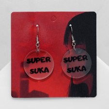 Acryl Earrings Super suka, black color