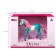 Figure "World of Fantasy: azure unicorn with a colored mane"