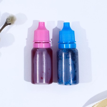 Set for decorating eggs with liquid dyes "marble shine", 11x16 cm-3