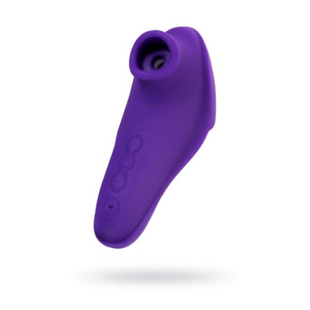 Vacuum-wave clitoris stimulator, silicone, 12 cm, purple-1