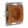Glossa socket Sche GSL000543, 16 A, single, hidden, with salary, oak color