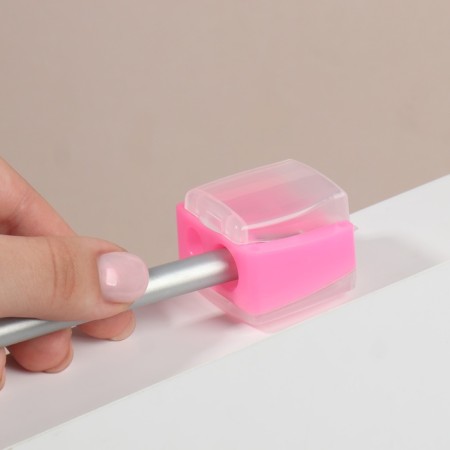 Cosmetic sharpener, with a lid, double, mix color-5