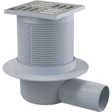 Alcaplast APV31, 105 × 105/50 mm, side drain, combined waterproof, 105/50 mm