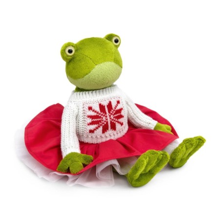 Soft toy "Olivia Kvakovskaya", in a sweater with ornament, 24 cm-3