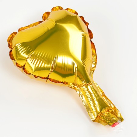 Foil ball 5 "heart", gold-1