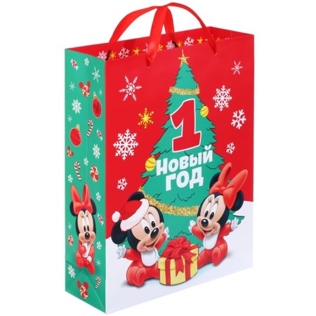 New Year. Gift package, 31x40x11.5 cm, packaging, Mickey Mouse-2