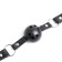 Gag BDSM OKI-HPCs, classic, adjustable belt, PVC, 620 x 45 mm, black