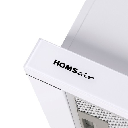 Kitchen hood Homsair Flat 60 Glass, 20 m2, 2 modes, white-4