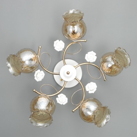 Molla chandelier 5he27 40W white-gold 56x56x25 cm Bayerlux-8