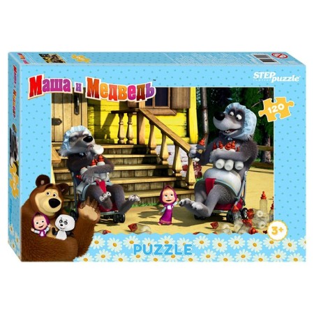 Puzzle "Masha and the Bear - 2", 120 elements, mix-9