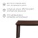 Rectangular table, 1200 x 850 x 750 mm, brown color