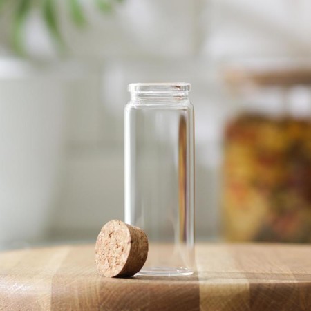 Glass jar for spices with a cork lid of the parf. Sausage ", 80 ml, 3.7 × 10 cm-2
