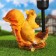 Garden Lantern "Squirrel with a nut under the flashlight" 24x24cm