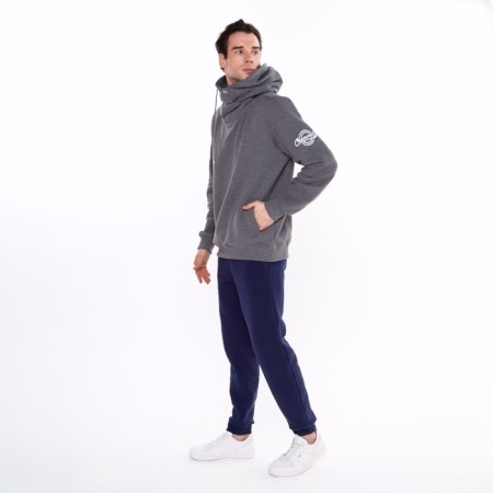 Male pants are laid down, the color is dark blue, size 54-3