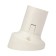 Plastic wall cartridge E27 inclined, white with rexant label