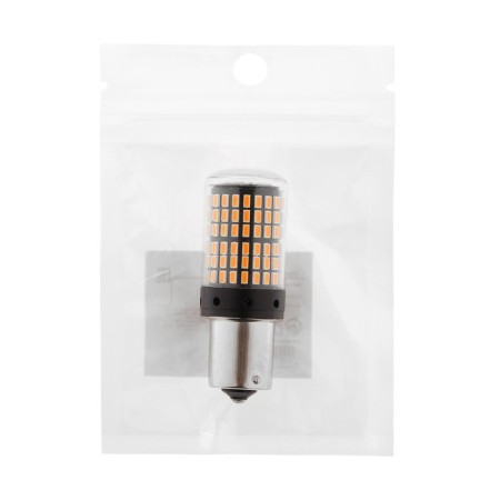 Auto Stuffing LED PY21W 1156, 144 SMD, 12 V, light orange light-2