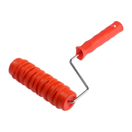 Decorative tundra roller, rubber, "birch bark", handle d = 6 mm, 180 mm