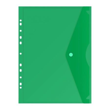 A set of converters on the button 5 pieces, A4, 180 μm, Calligrata Office, transparent, perforation on the long side, mix-4
