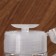 Board with pomp, 150 ml, white/transparent color