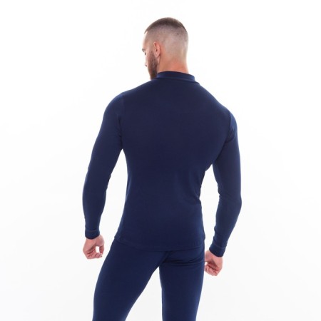 Male thermal underwear (fufaika, pants) print wolf, dark blue color, size 54-4