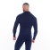 Male thermal underwear (fufaika, pants) print wolf, dark blue color, size 54